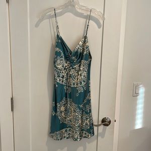 Zara satin effect dress